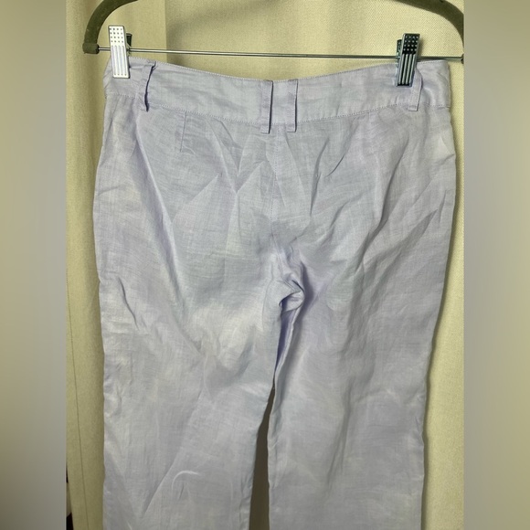 Mango Basic Norit Womens Pull On Pants 100% Ramie Straight Leg Lightweight Chic - Picture 13 of 16